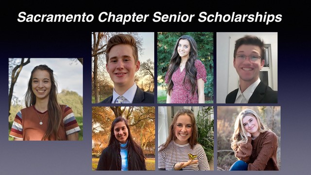 Collage of Sacramento senior scholarship winners